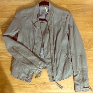 Free People vegan leather jacket